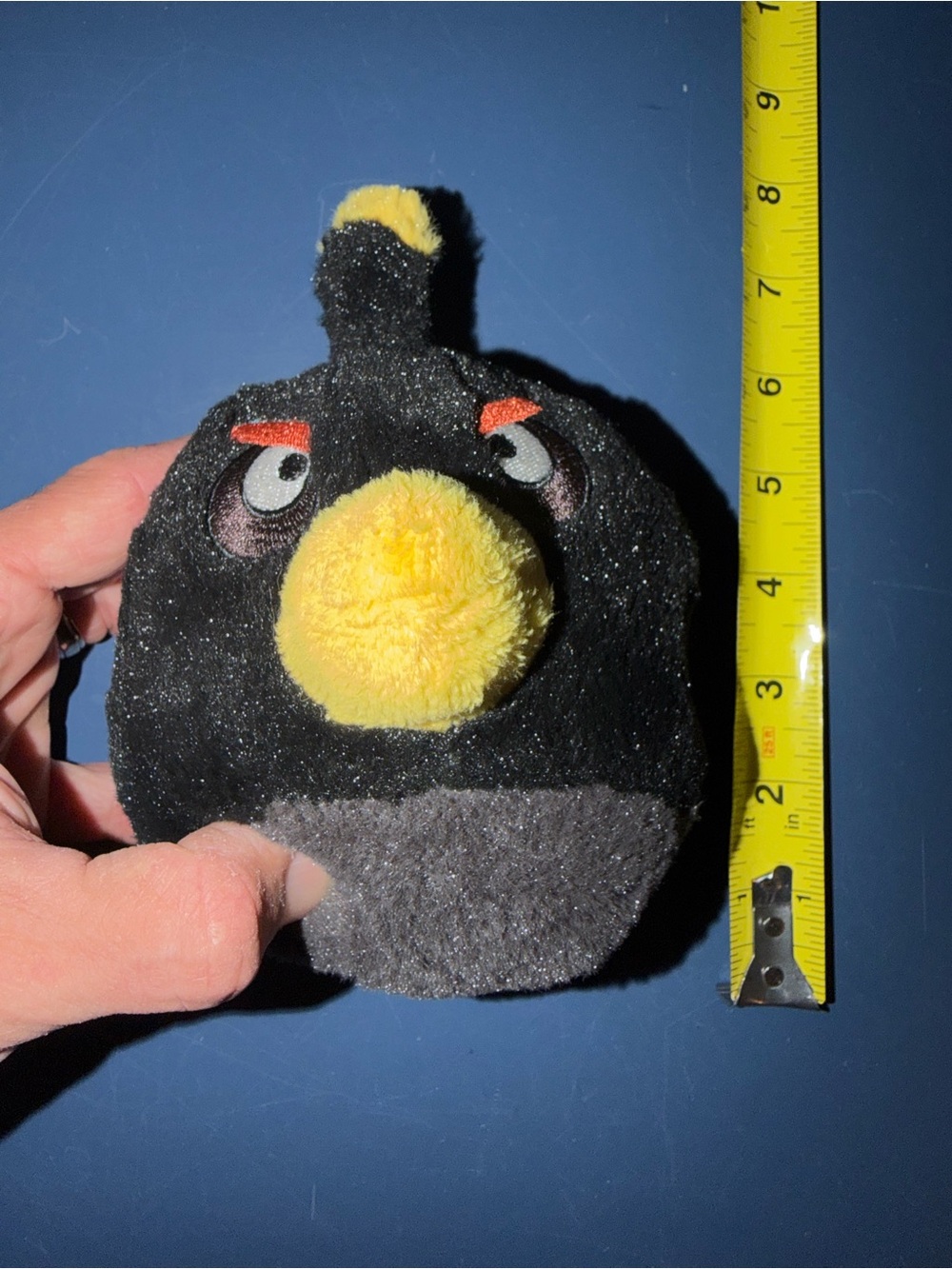 Angry Birds Plush Black Bomb Bird 7”